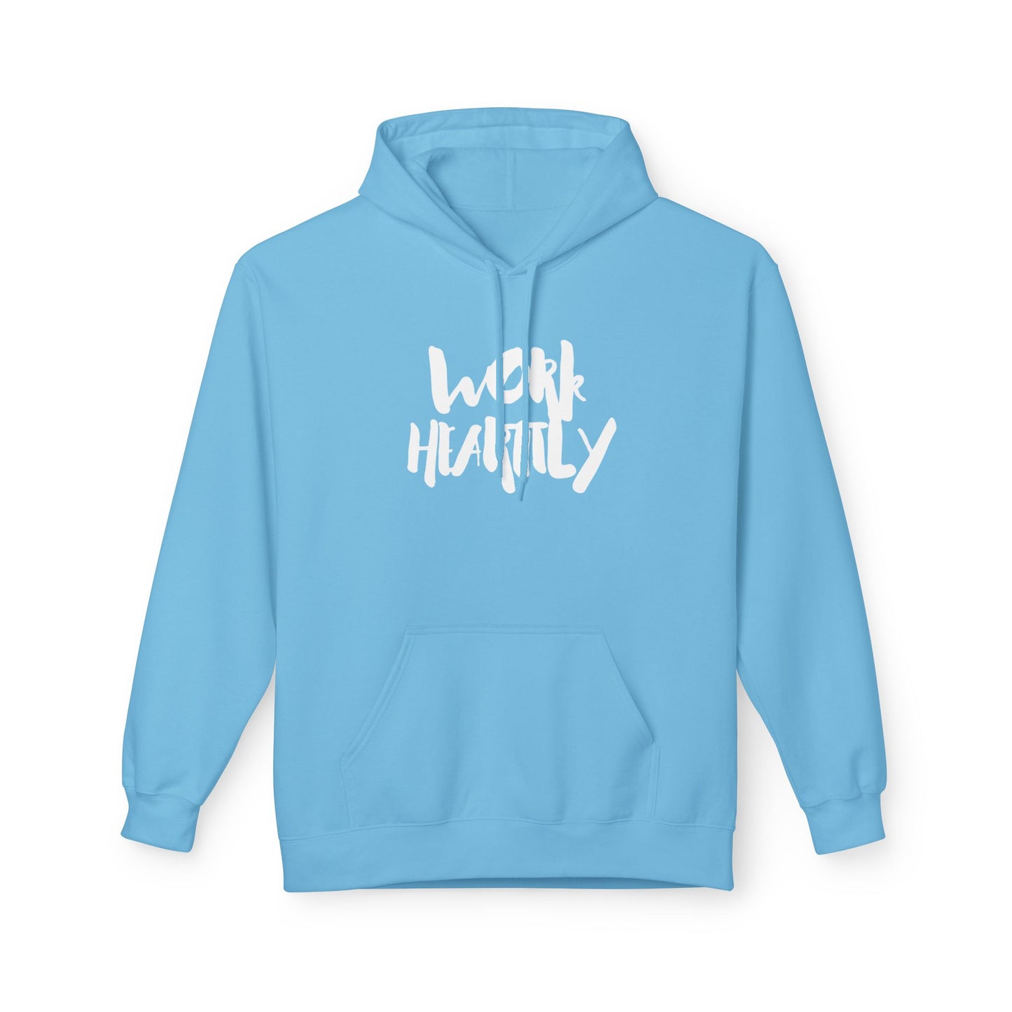 Marker "Work Heartily" Unisex Fleece Hoodie