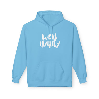 Marker "Work Heartily" Unisex Fleece Hoodie