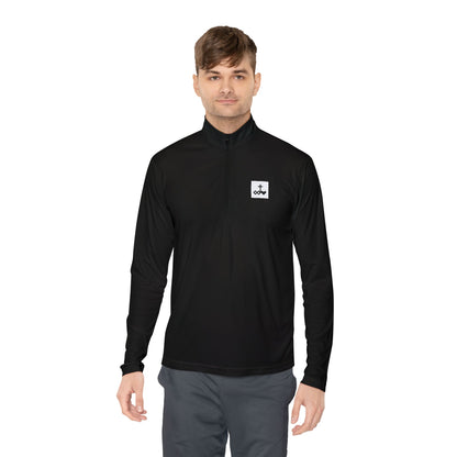 Block Bordered Logo Quarter-Zip Pullover