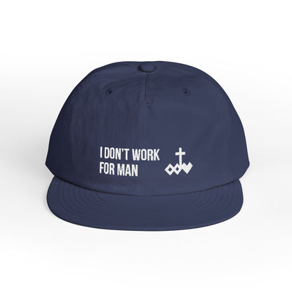 'I Don't Work for Man' Embroidered Snapback Surf Cap