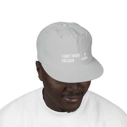 'I Don't Work for Man' Embroidered Snapback Surf Cap