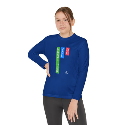 Vertical Block 'Whatever You Do' Youth Long Sleeve Tee