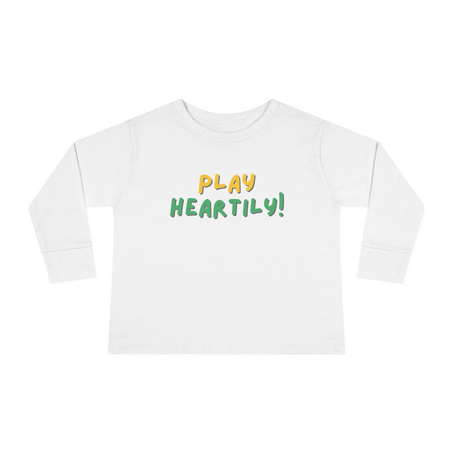 'Play Heartily!' Toddler Long Sleeve Tee