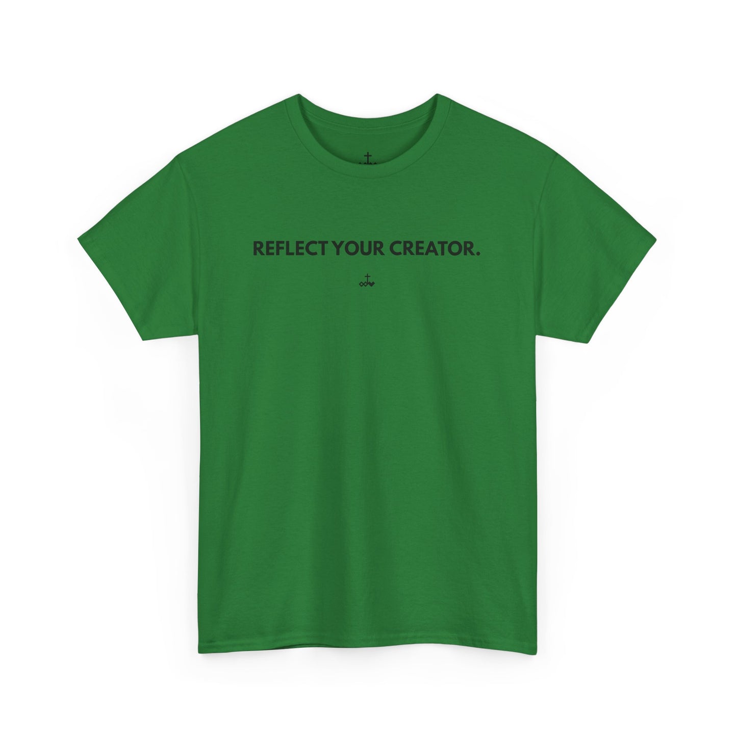 "Reflect Your Creator" Unisex Heavy Cotton Tee, Inspirational Graphic Shirt