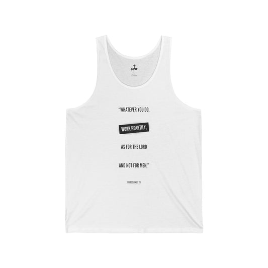 Colossians 3:23 Unisex Jersey Tank
