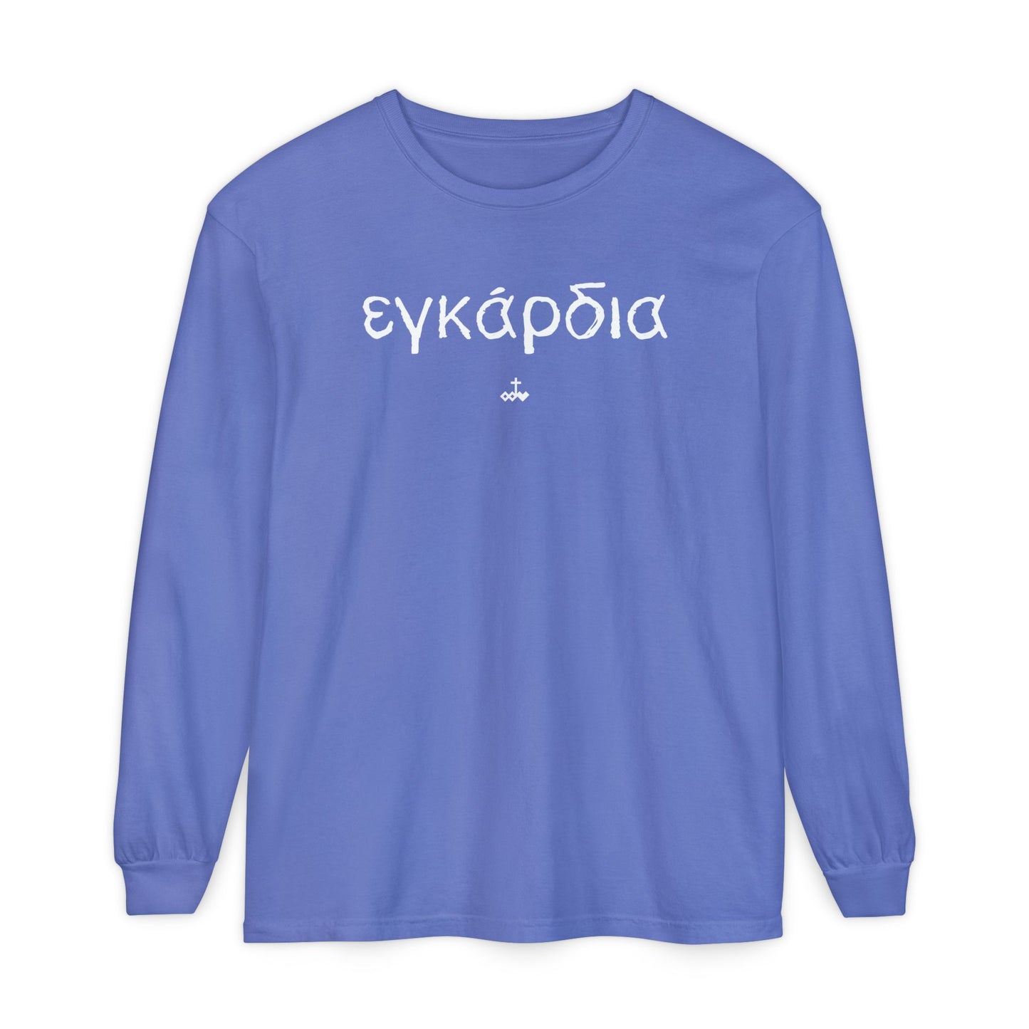 Unisex Greek "Heartily" Long Sleeve T-Shirt