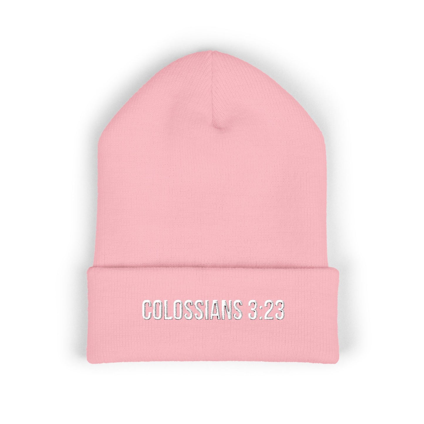 Colossians 3:23 Embroidered Beanie