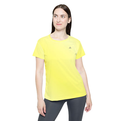 Yellow Women's Athletic Jersey Tee