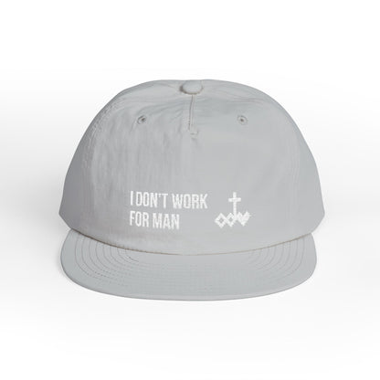 'I Don't Work for Man' Embroidered Snapback Surf Cap