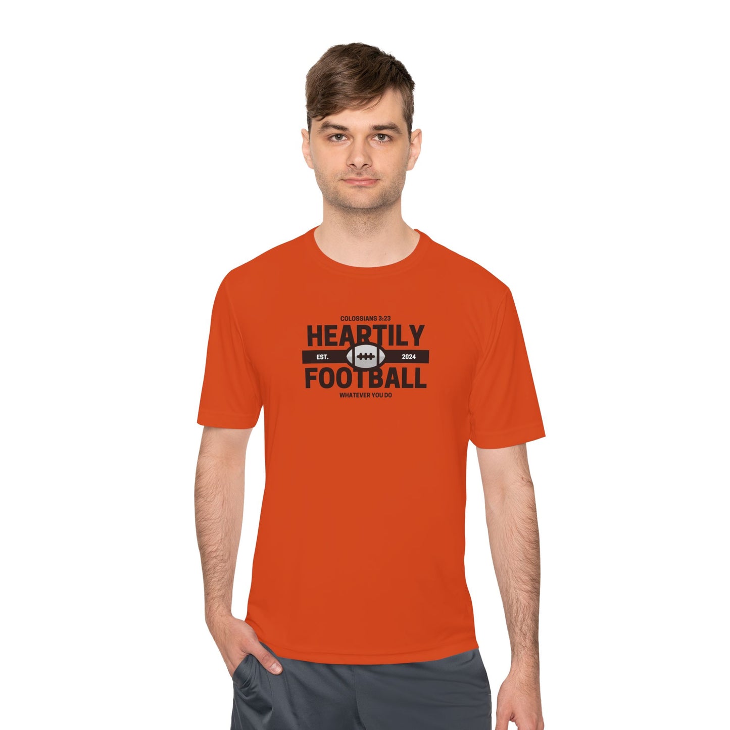 Heartily Football Moisture-Wicking Tee