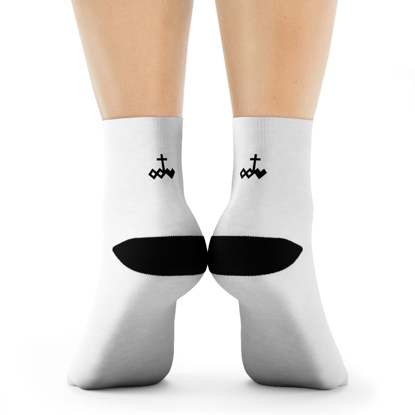 Back Logo Unisex Crew Socks