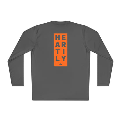 Block Border Text Performance Long Sleeve Tee