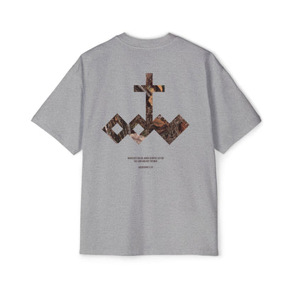 Heartily Men's Camo Logo Heavy Oversized Tee