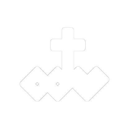 White Kiss-Cut Logo Sticker