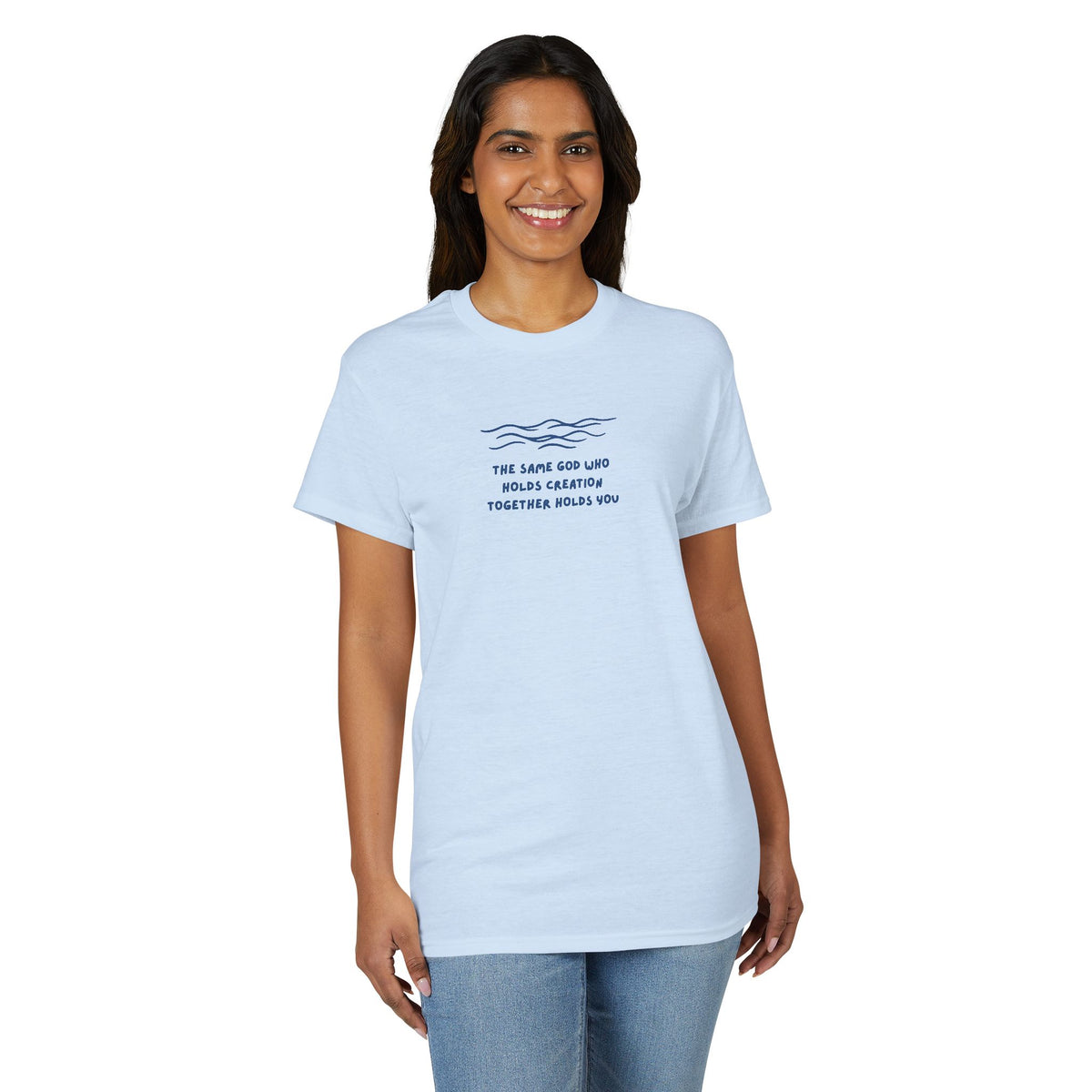 Waves & Quote Minimal T-Shirt