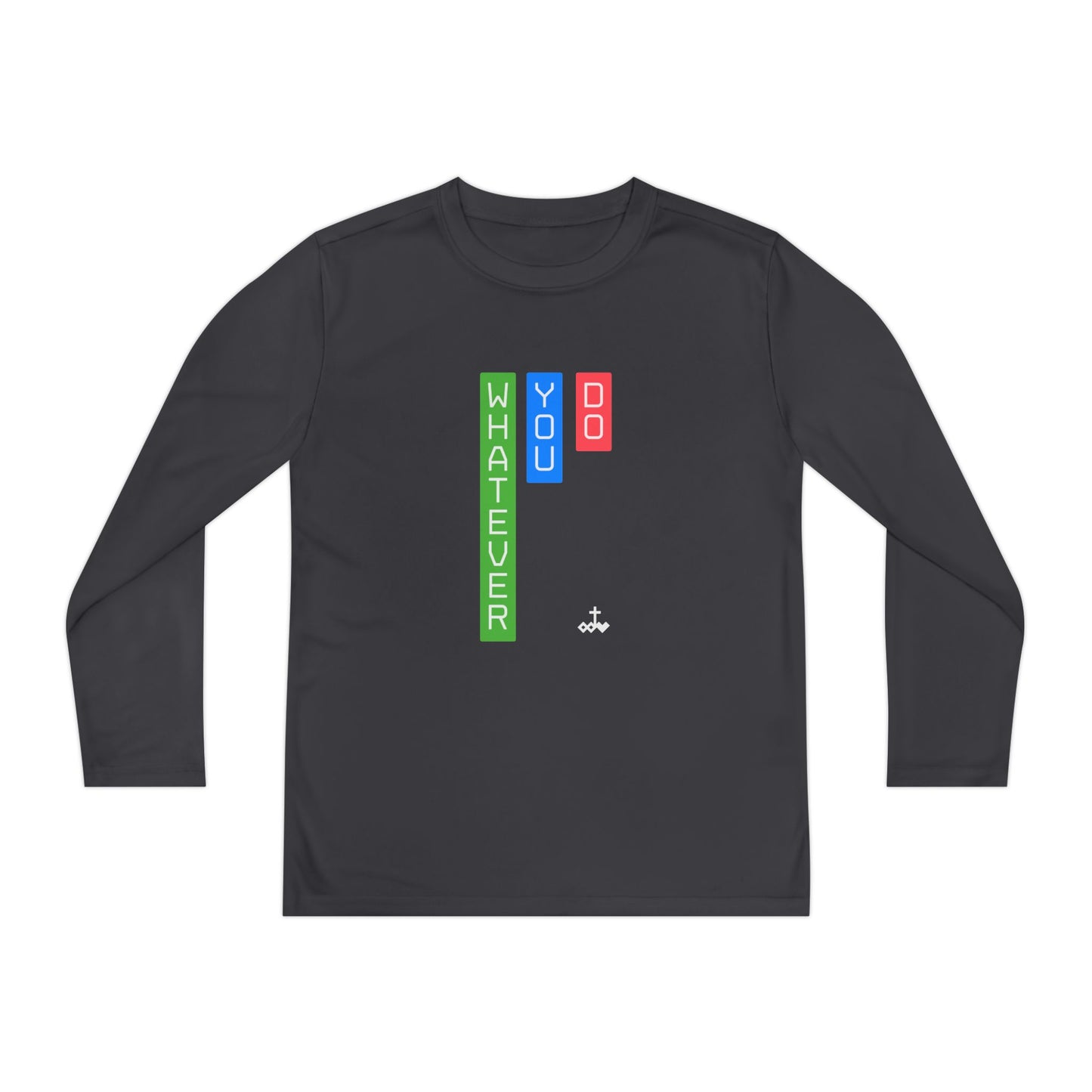 Vertical Block 'Whatever You Do' Youth Long Sleeve Tee