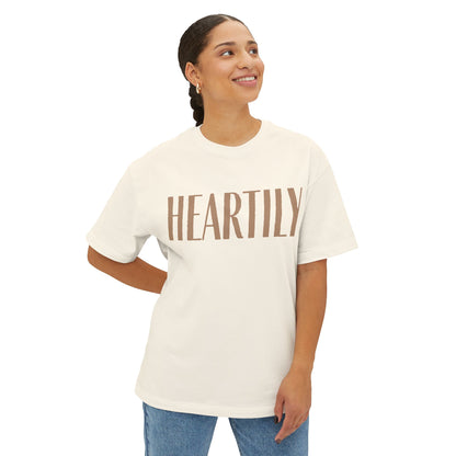 Vintage Heartily Oversized Unisex Tee