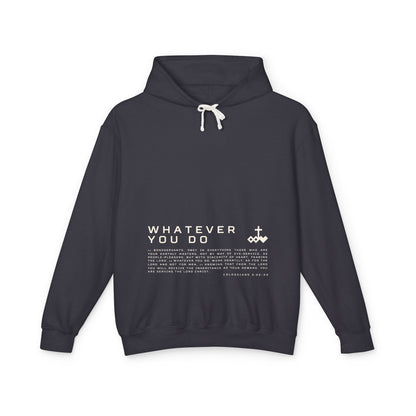 Colossians 3:22-24 Unisex Lightweight Hoodie