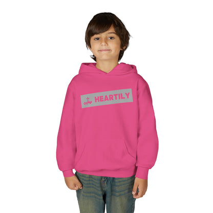 Bordered Name & Logo Youth Hoodie