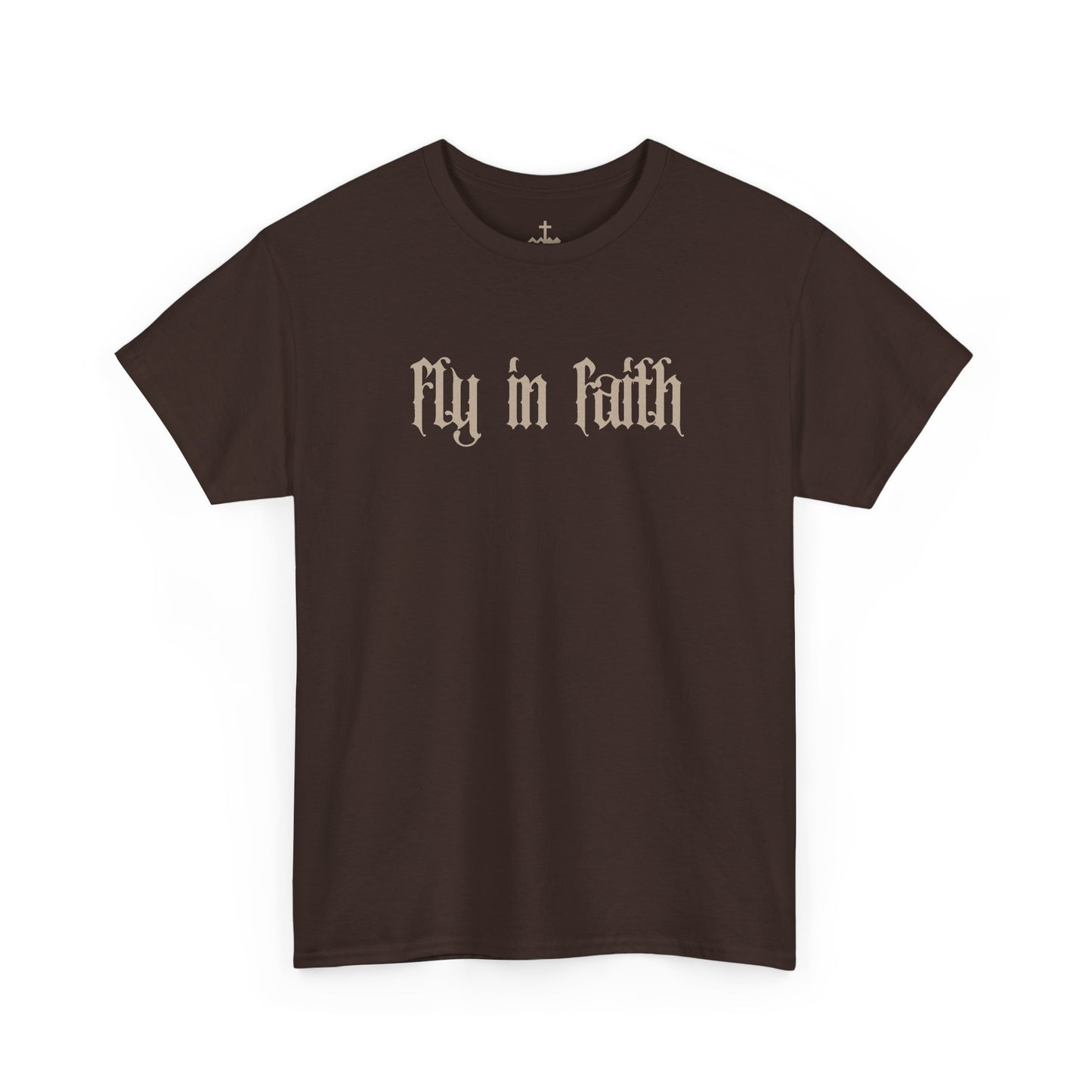 Fly in Faith Gothic Script T-Shirt