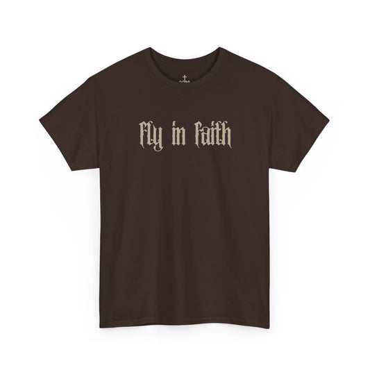 Fly in Faith Gothic Script T-Shirt
