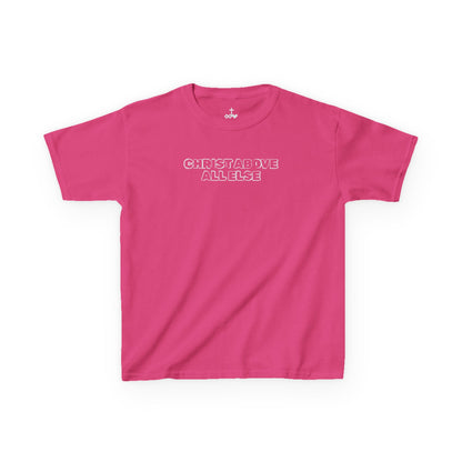 "Christ Above All Else" Kids Minimalist Graphic Tee