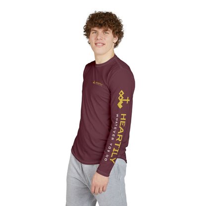 Maroon & Gold UV Protection Long Sleeve Shirt