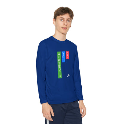 Vertical Block 'Whatever You Do' Youth Long Sleeve Tee