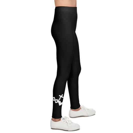 Glitch Logo Black Youth Leggings
