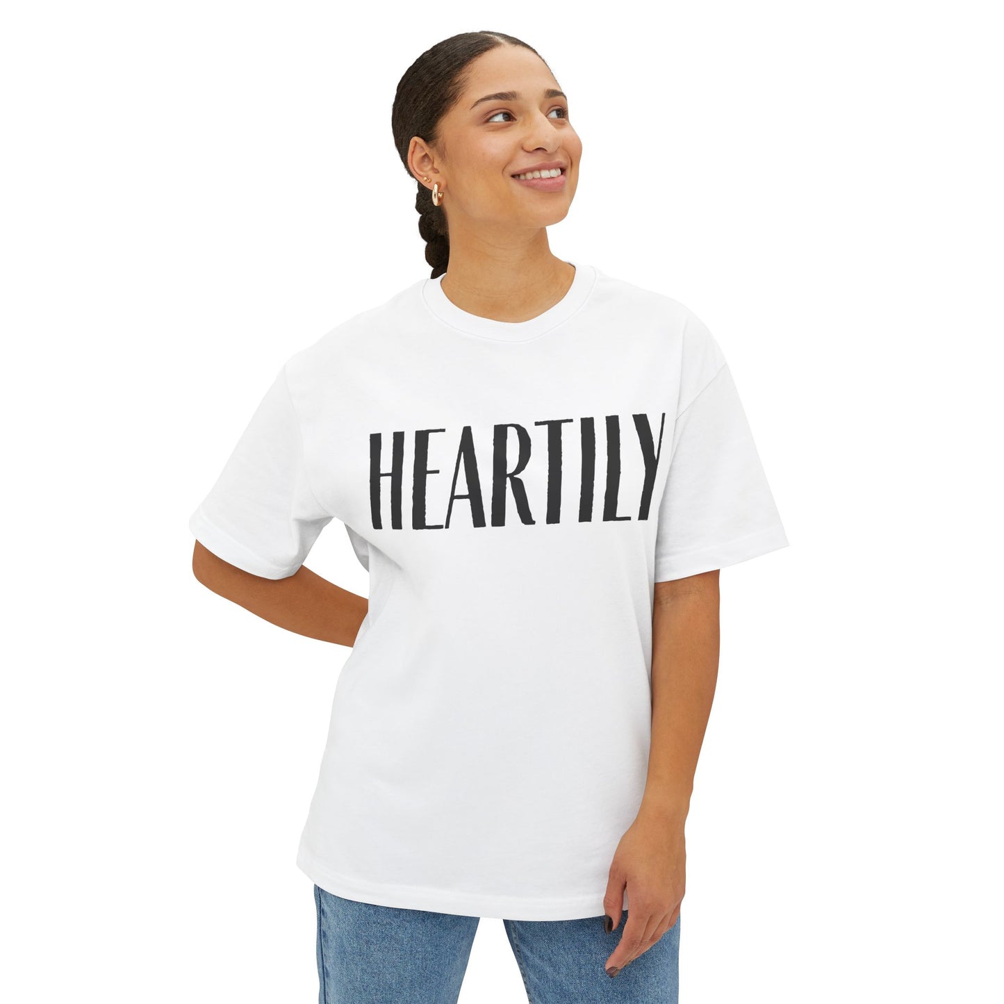 Vintage Heartily Oversized Unisex Tee