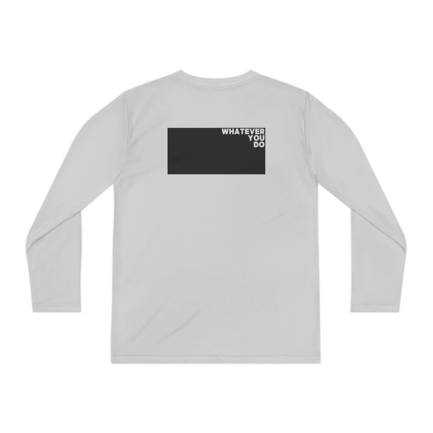 Block Font Youth Long Sleeve Tee
