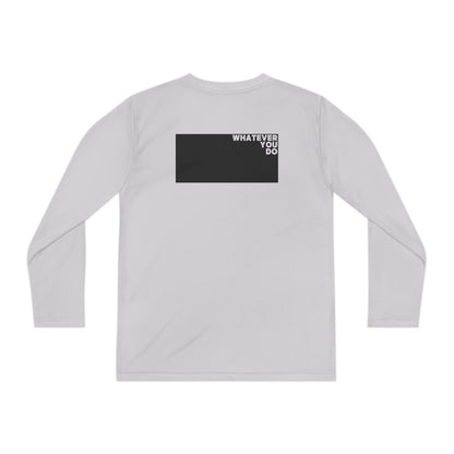 Block Font Youth Long Sleeve Tee