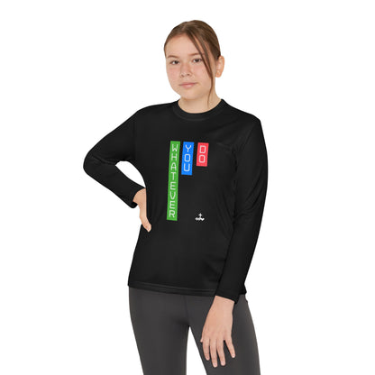 Vertical Block 'Whatever You Do' Youth Long Sleeve Tee
