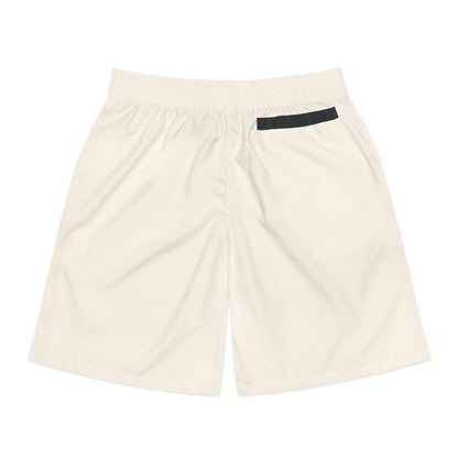 'Whatever You Do' Men's Cream Jogger Shorts