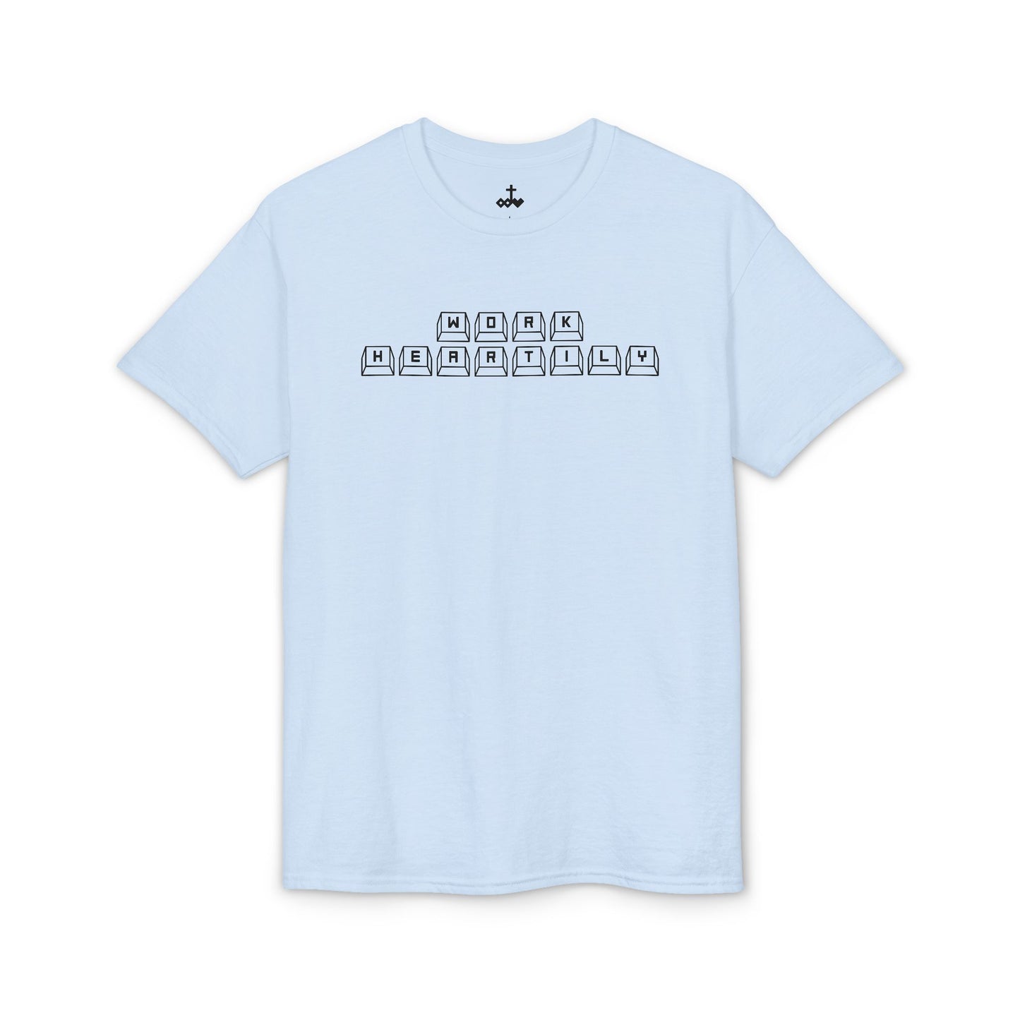'Work Heartily' Keyboard T-Shirt