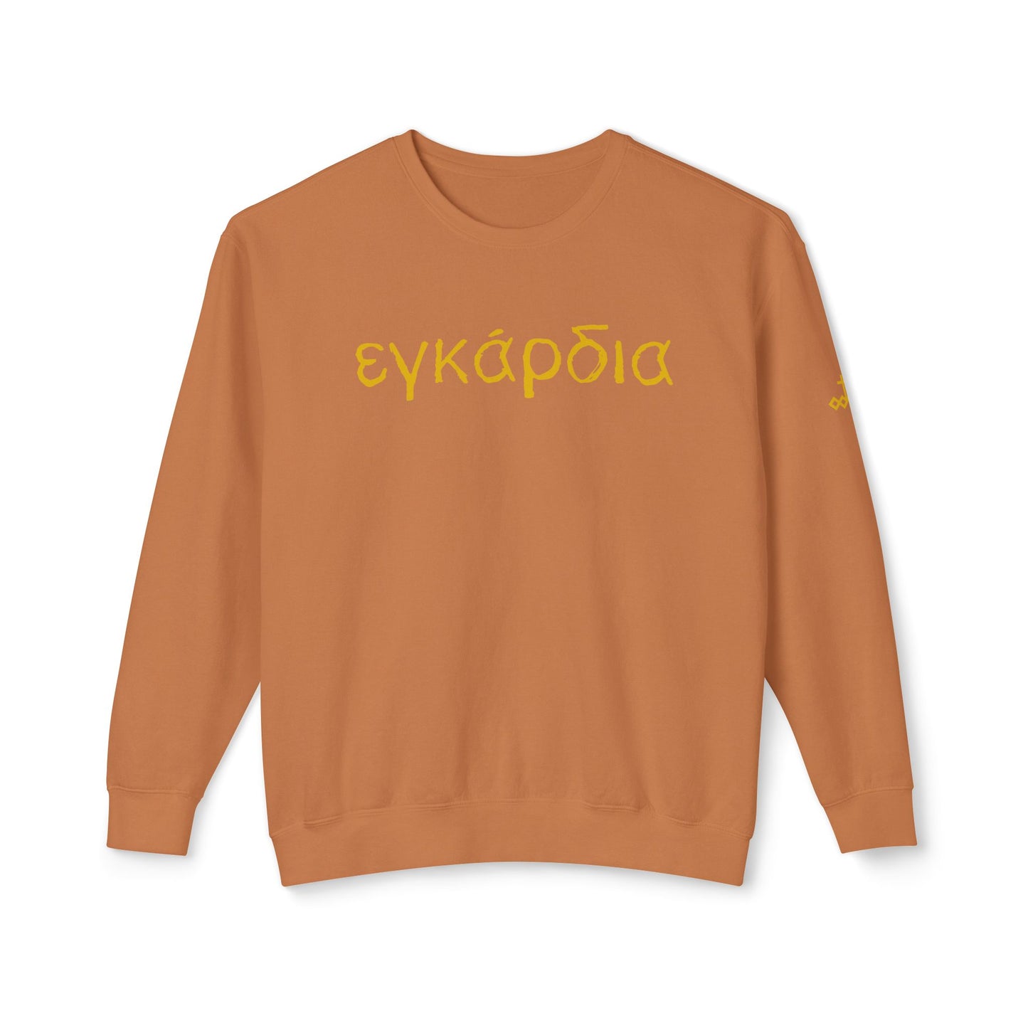 Greek "Heartily" Lightweight Crewneck Sweatshirt