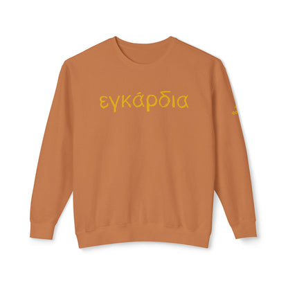 Greek "Heartily" Lightweight Crewneck Sweatshirt