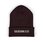 Colossians 3:23 Embroidered Beanie