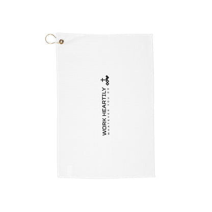 Work Heartily Golf Towel with Clip