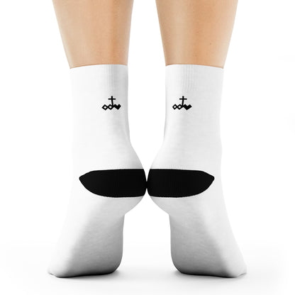 Back Logo Unisex Crew Socks