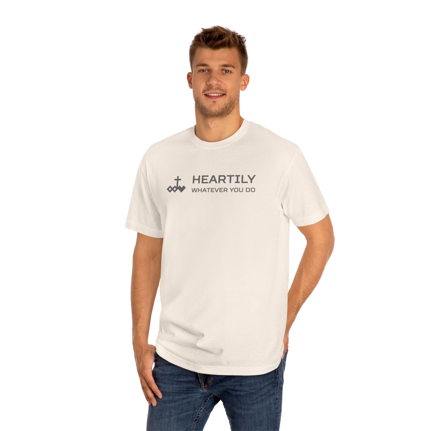 Heartily/Logo/Slogan Unisex Classic Tee