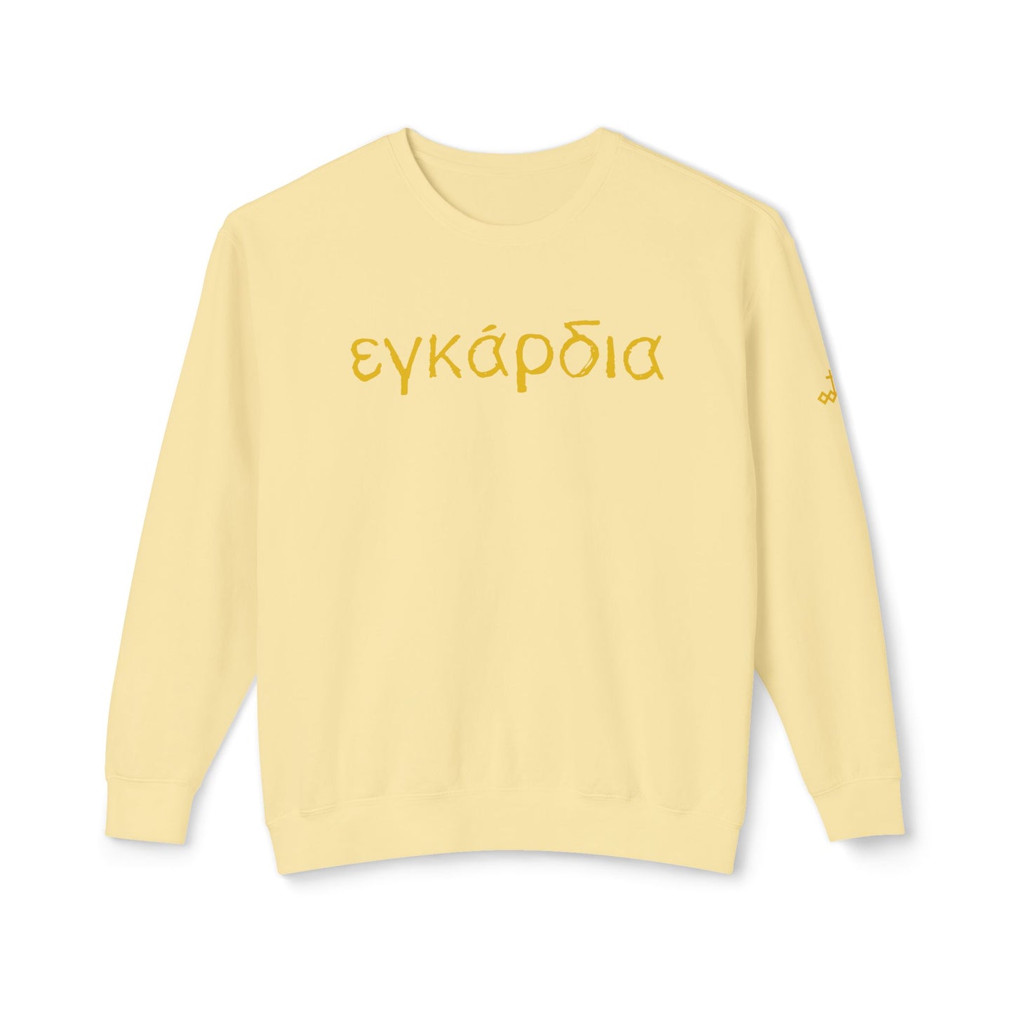 Greek "Heartily" Lightweight Crewneck Sweatshirt