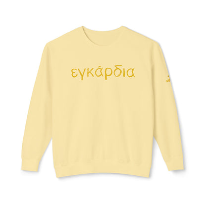 Greek "Heartily" Lightweight Crewneck Sweatshirt