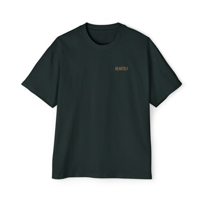 Heartily Men's Camo Logo Heavy Oversized Tee