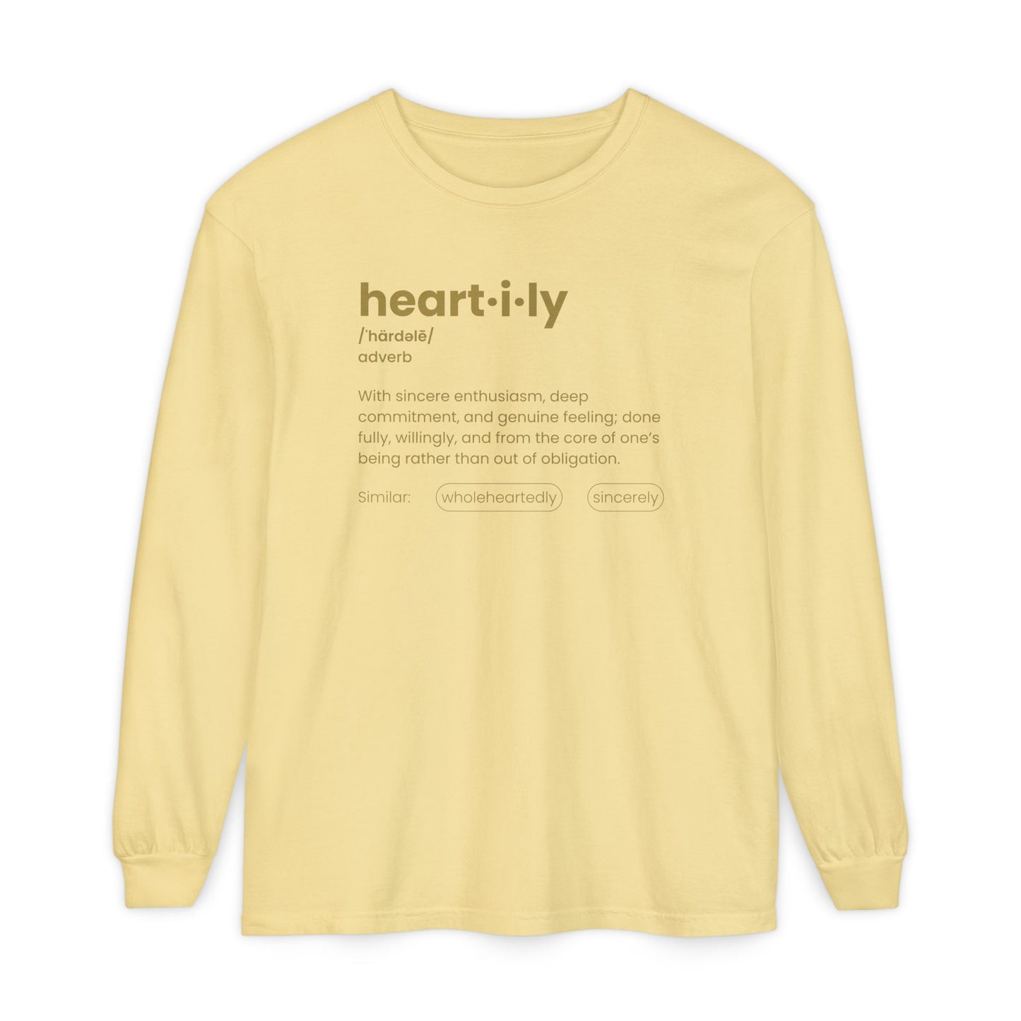 Heartily Definition Long Sleeve Tee