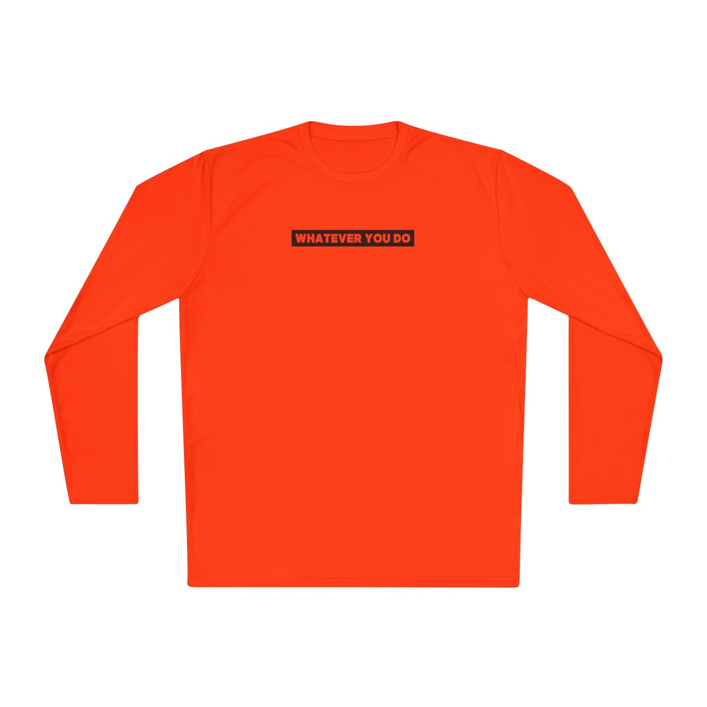 Block Border Text Performance Long Sleeve Tee
