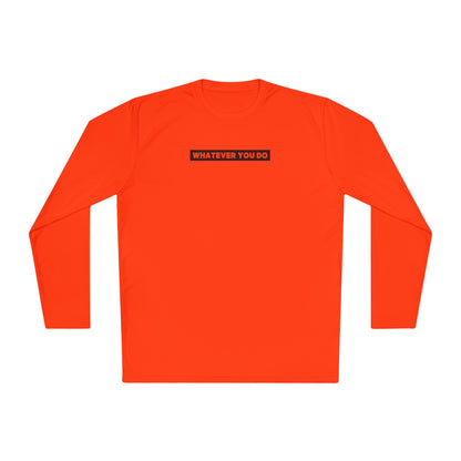 Block Border Text Performance Long Sleeve Tee