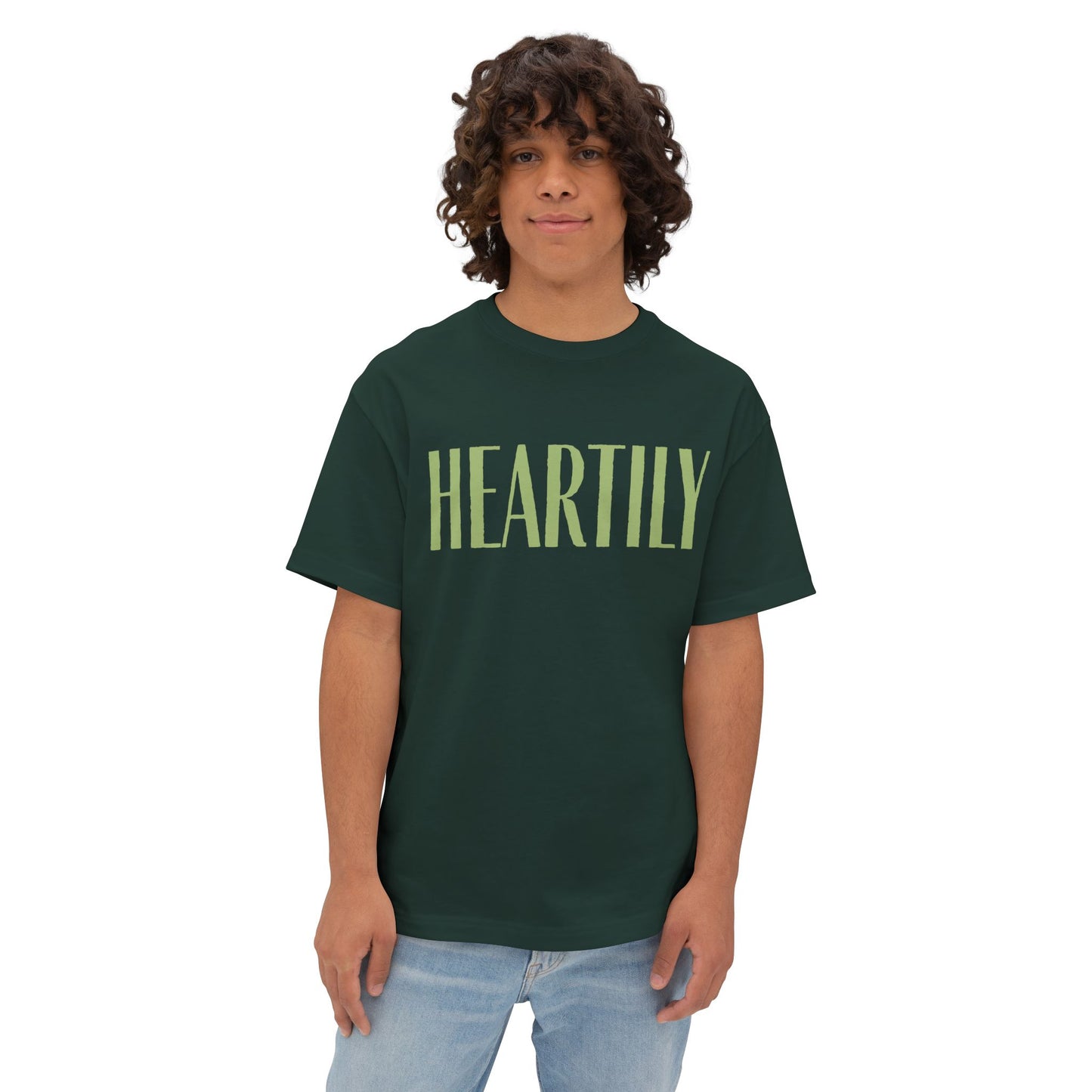 Vintage Heartily Oversized Unisex Tee