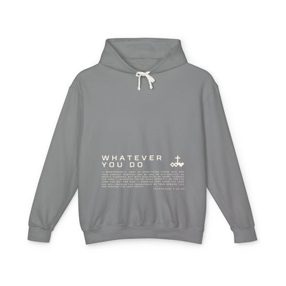 Colossians 3:22-24 Unisex Lightweight Hoodie