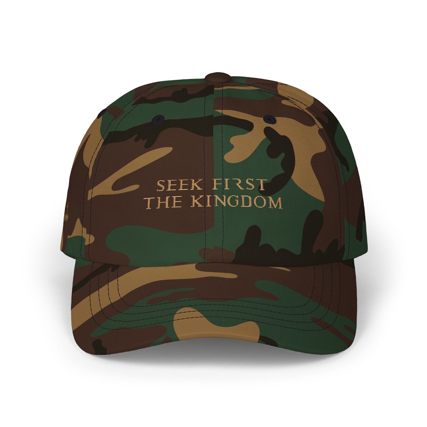 Seek First The Kingdom Dad Cap